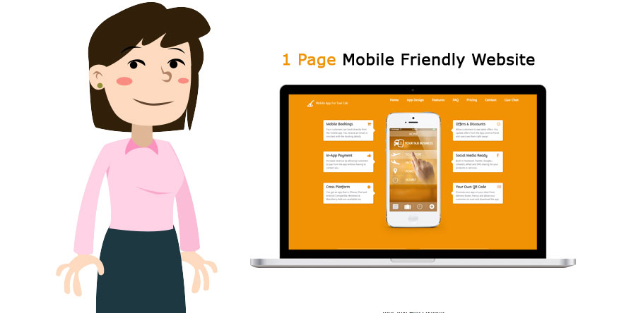 1 Page Mobile Friendly Website Austin