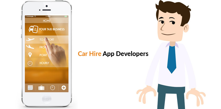 Car Hire App design